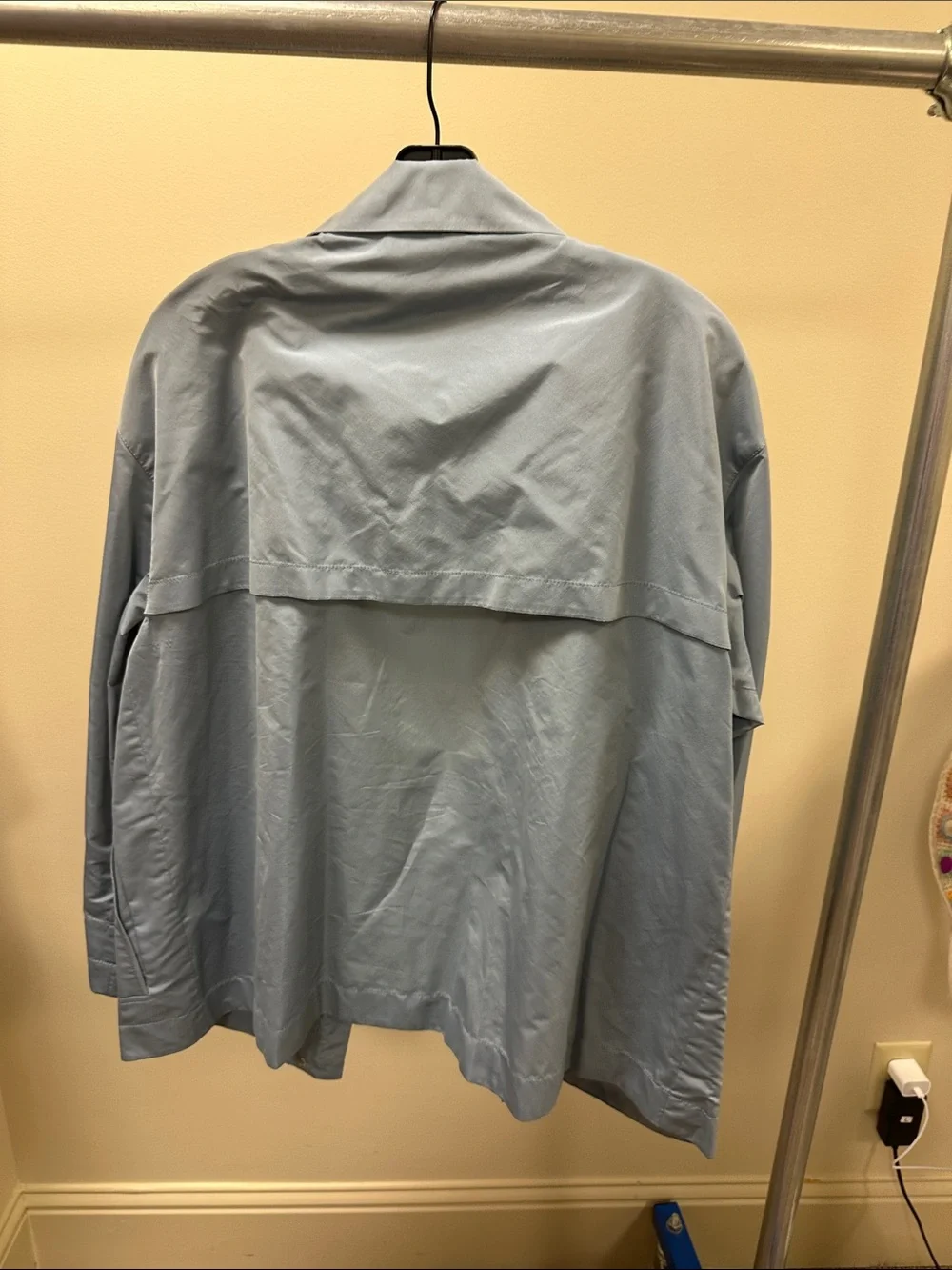 Lafayette 148 New York Dusty Blue Utility Jacket